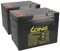 Bleiakku 2X 12V 75Ah kompatibel zu Rollstuhl E-Mobil Seniorenmobil u.a.
