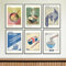 6 X Premium Japanese Tokyo Poster-Set | 29,7 x 21cm | DIN-A4 | Kunstdruck, Vintage Wandkunst, Plakate für Wand im Wohnzimmer, Schlafzimmer | Aesthetic, Minimal Wandbilder | 240g/m2 | OHNE RAHMEN