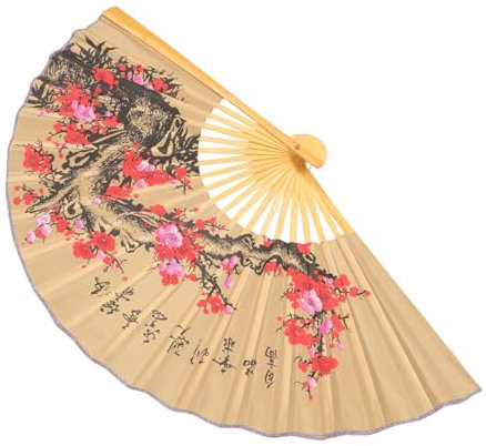 GRIRIW Chinese Style Paper Flower Wall Decor Modern Giant Folding Fan for Home Oriental Wall Art