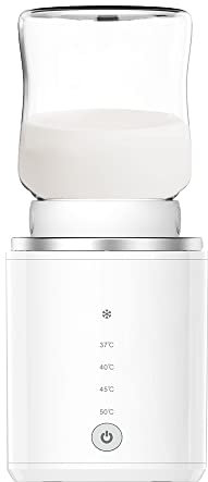 HUIOP Chauffe-biberon,Chauffe-biberon Portable pour bébé Chauffe-Lait sans Fil Dégivrage et Chauffage Double Modes 4 Niveaux de température Batterie intégrée pour Voyage Utilisation en extérieur