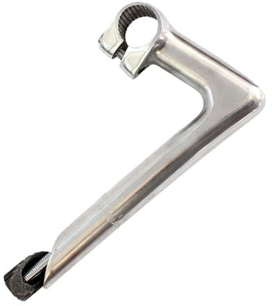 LOVIVER Mountain Road Fahrrad Schaftvorbau Schwanenhalsform Aluminiumlegierung Praktischer Vorbau Riser Fahrradvorbau Fixed Gear für Retro-Bikes, Silber