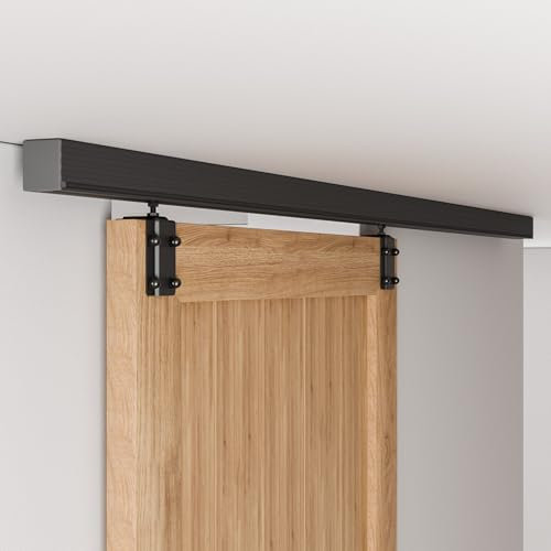 6.6FT/2M Deckenmontage Schiebetüre Beschläge, Ceiling mount brackets barn door hardware laufschiene fuer schiebetuer