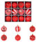 LEMONSTONE Weihnachtskugeln, 12 Stück 6 cm Christbaumkugeln Deko Weihnachten, Weihnachtsbaumschmuck mit Aufhänger, Bruchsicher Weihnachtsbaumkugeln, für Weihnachtsdeko Innen Aussen, Rot