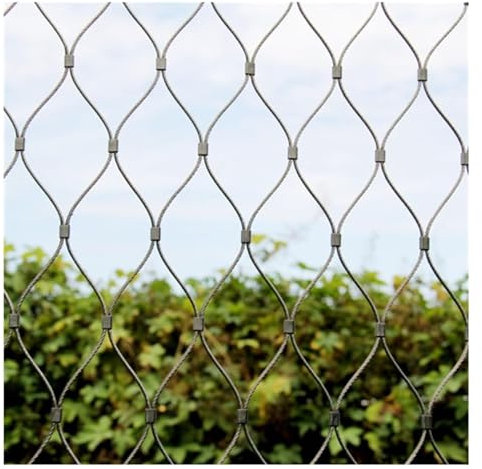 VXHCS Acero Inoxidable Red de Cuerda, Red de Seguridad de 6cm/1,5mm Flexible Ventana Terraza Red de Protección Red Anticaída, Red para Jaulas de Animales(6cm Mesh:0.8x3m)