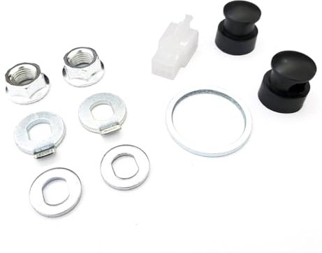 VOANZO Kit d'écrous de Moteur de moyeu de vélo électrique Écrous de Blocage de Roue de vélo électrique Boulon d'axe de Moteur Vis M12