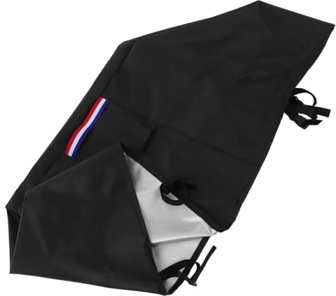 BESPORTBLE Housse De Protection Pour Brasero Table De Patio Meubles De Patio Carrés Housse De Table À Manger Housse De Cheminée Housse De Chariot De Jardin Extérieur Revêtement Argenté