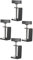 DIYEAH 4Pcs Desk Mounting Clamp Table Clamp for Stable and Firm Attachment to Desktops for Lamps Monitors and More