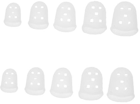 GALPADA 10stücke Kalimba Finger Protectors Silikon Fingerhülsen Für Komfortables Spielen Atmungsaktiv Flexibel Geeignet Für Kalimba Und Andere Instrumente