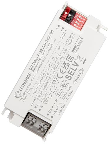 LEDVANCE LED DRIVER DALI PERFORMANCE GEN 3, 198-264V AC/DC, SELV-Isolierung, 89% Effizienz, 2,5-49V Ausgangsspannung