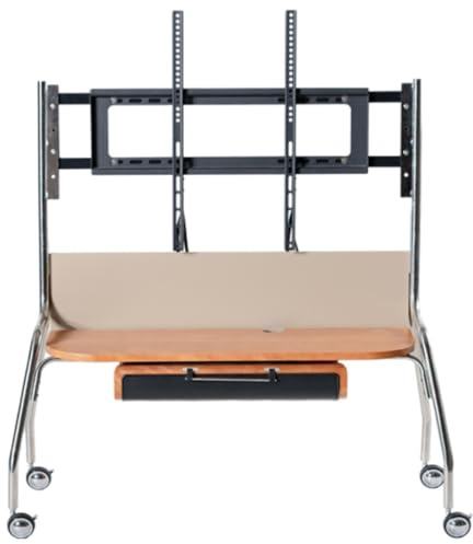 Supporto TV da soffitto, Supporto TV Universale Supporto TV Supporti TV Supporto TV Mobile Carrello TV su Ruote Supporto TV per TV da 55 a 85 Pollici Carrello TV da Pavimento Supporto con RI