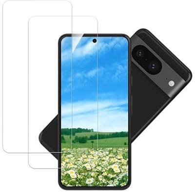 Banuyaw 2 Stück Panzerglas für Google Pixel 8 Schutzfolie, Displayschutz 9H Härte Pixel 8 5G Panzer Schutz Folie, HD Klar Blasenfrei Schutzglas