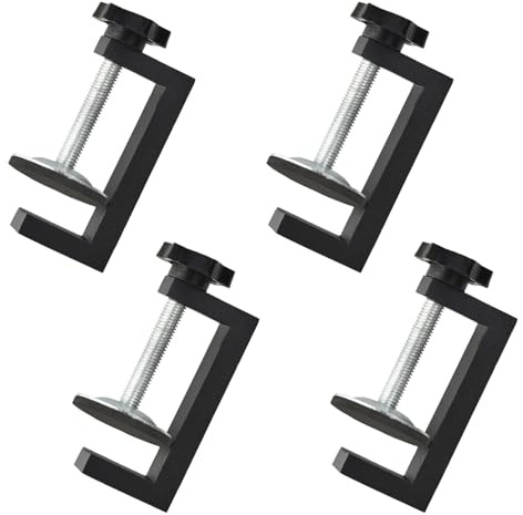 EUREKORA C-Klemme 4 Stück Verstellbaren Schraubzwingen Tischklemmen Klemmschraube Clamp für Schweißarbeiten Tischler Gebäude Haushaltsmontage Holzbearbeitung Heimwerken