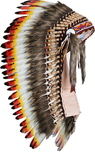 The World of Feathers Feder-Kopfschmuck für Erwachsene, mittelgroßes handgefertigtes Festival-Kostüm für Cosplay, Halloween & Fotos