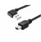 J28 cavo di ricarica USB A maschio a mini USB maschio 50 cm 90 gradi a sinistra angolato USB 2.0 A maschio a mini connettore USB B a 5 pin cavo dati