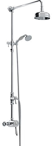 Bristan N2 SQSHXDIV C Exp Seq Chrome + RR 1901 Exposed Sequential Valve with Rigid Riser, Shower w/Kit