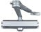 Viro | Chiudiporta Automatico, Braccio in Acciaio con Lunghezza e Arresto Regolabile, Multiforza, Colore Grigio, Per Porte max. Largh. 110 cm Peso 85 kg