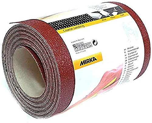 Mirka Red Schleifpapier-Rolle 115mm x 5m / Körnung P150 / 1 Rolle/Zum Schleifen von Holz, Metall und Kunststoff