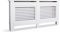 Mondeer Radiator Cover, Cabinet MDF Horizontal Modern White Decorative for Living Room Bedroom XL(172cm)