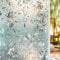 Privacy Window Film 90 x 400cm, Shackcom 3D Stained Glass Tulip Decoration Pattern with Rainbow Effect Opaque Glass Film Static Cling No-Glue Self Adhesive Vinyl Film for Home Door