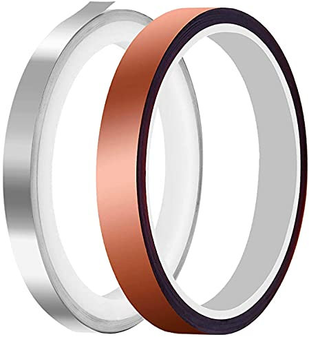 Youmile Pure Nickel Strip Tape 0.15x8mm 5m/16ft 99.6% Pure Nickel Strip for 18650 Lithium Battery with 8mm 10m/33ft Heat Resistant Tape