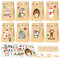 Adventskalender zum Befüllen kinder, 24 tüten Adventskalender, Adventskalender Verpackung, DIY Papiertüten mit 24 Adventskalender Selber Basteln für Kinder Weihnachtstiere Zahlenaufklebern