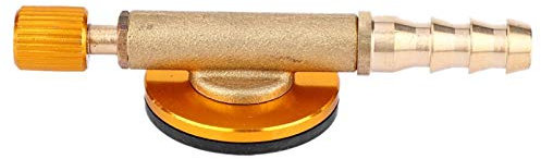 Vanne de Commutation de brûleurs, vanne de Recharge de gaz convertisseur de vanne de poêle de sécurité léger et de Petite Taille pour Le Camping en Plein air pour Barbecue(Jaune)