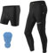 ROCKBROS Herren Fahrradhose 2 in 1 Lang Radlerhose Fahrradunterhose mit sitzpolster Sommer Herbst Atmungsaktiv Hose M