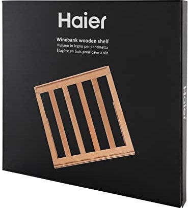 Haier Ripiano in Legno per Cantinetta, Massima Capacità di Conservazione, Elegante e di Qualità, Accessorio Originale Haier, 417 * 390 * 16mm, Compatibile con Haier WS53GDA - WS50GA