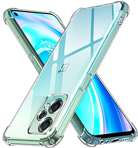 ivoler Coque pour OnePlus Nord CE 2 Lite 5G, Ultra Transparent Étui de Protection en Silicone Antichoc avec Coins Renforcés, Clair Mince Souple TPU Bumper Housse