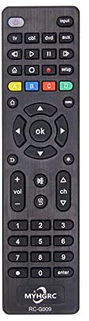 MYHGRC Telecomando universale TV dvd Compatibile con tutte le marche di telecomandi, facile da abbinare a Samsung LG Sony TCL Insignia Hisense Sharp Philips Toshiba Hitachi