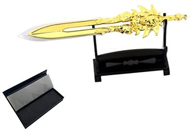 Hanaiette 1 llavero con diseño de arma de God of War Chaos Blade Thunder Hammer Hacha Espada con soporte de exhibición (modelo 3 en caja)