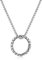 GAVU Herren silbernem Ringanhänger Halskette mit Edelstahlkette Surferkette für Männer 55cm