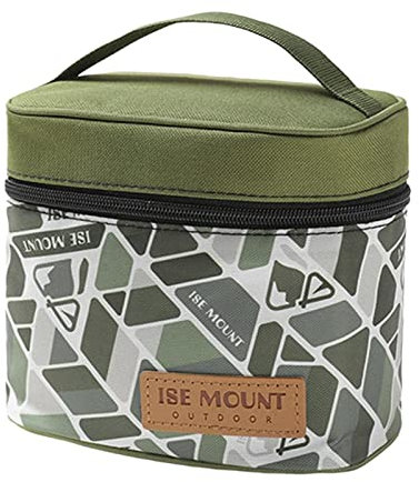 Sharplace Gewürztasche, Campingtasche, Mini-Gewürztasche, leichte Gewürzbehälter, Aufbewahrungstasche für flüssige Gewürze, Saucen-Organizer, GRÜN