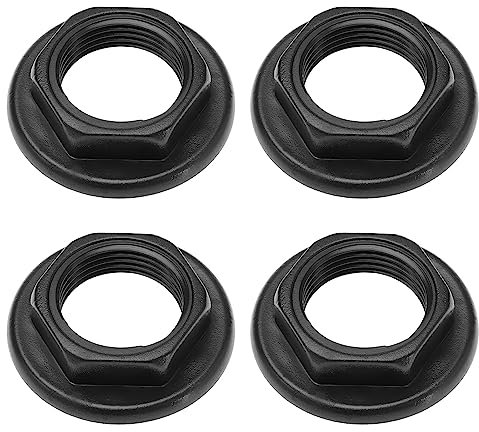 EMSea 4 tuercas traseras de grifo de fregadero de 3/4 pulgadas BSP de plástico, accesorios para grifos de lavabo de baño, mezcladores, tuercas traseras con brida de cara redonda, herramientas
