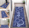 ZUZEKU Läufer Teppich Lang Flur Küchenteppich Bunt Holzmaserung Korridor rutschfest Modern Teppichmatten 70X200cm Küchen Schlafzimmer Esszimmer Polyester Meterware Anpassbar
