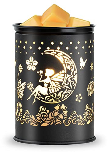 scentsy Wax Warmer for Scented Wax melt Warmer Wax Melter for Candle Making lamp Candle Warmer Plate Oil Burner for Home Decor and Gifts for Holiday (Moon/Flower Fairy)