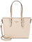 Princely London Shopper Beverly Small - Stylische Handtasche Damen - Geräumige Shopper-Tasche mit Reißverschluss & Innenfächern (Rosa/Nude)
