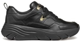 Geox Damen D DIAMANTA E Sneaker, Black, 36 EU