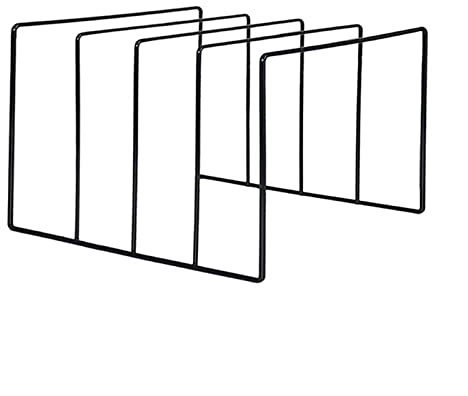 WAOCEO CD Box Espositore for dischi in vinile LP, supporto for dischi in vinile in filo metallico nero Giradischi for raccolta di dischi Espositore da tavolo Porta CD e porta DVD (Size : Small)