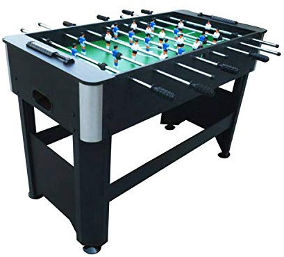 Suuim Tischfußball aus Buche inkl. Zubehörset, höhenverstellbare Füße, stufenlos erhöhte Spielfeldabdeckungen, Tischfußball, tragbar, Kicker, Tischfußball, Tischfußball
