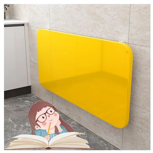 An der Wand montierter Klapptisch für Waschküche, zusammenklappbarer, an der Wand montierter Drop-Leaf-Tisch mit Stahlhalterung, schmaler, Langer Wandtisch, zusammenklappbar, für Küche, Wasc