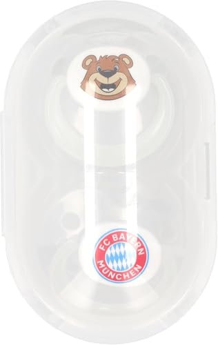 FC Bayern München I Schnuller Glow in The Dark 6-18 Mon 2er| Baby Weiß I Fußball