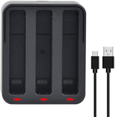 DuraPro Centre de Charge Rapide de la Batterie de l'appareil Photo insta360 X4 Batterie pour caméra