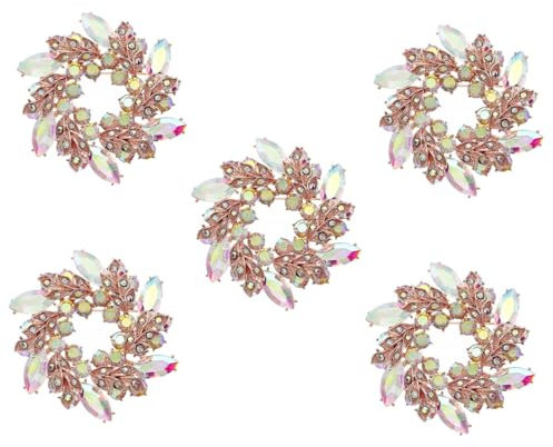 LIFKOME 5St Braut Hochzeitsbrosche Modeschmuck Braut-Corsage-Brosche Wäscheklammer Brautkleid Brosche Schmuck Brosche Strassbroschen für Damen Sicherheitsnadel für Kleidung Legierung