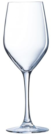 COUZON - Verre à vin - Lot de 6 - Sens - Krysta, Contenance 45 cl, Dimensions : H23.3 x L8.3 x Diamètre buvant 6.3 cm - Transparent