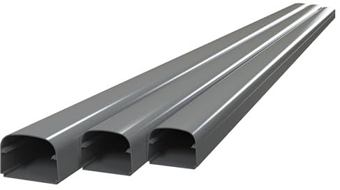 Air Conditoning Trunking 100MM - 2000MM Anthracite Grey Lengths Box of 8.