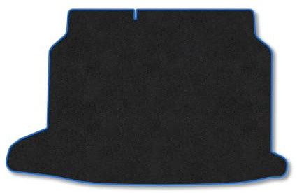 Fits Toyota Yaris Cross (2020+) [Full Hybrid] Carpet Car Boot Mat | Tailored Fit Carpet Floor Mats non Slip Blue Trim Full Coverage Compatible Accessory Front Rear Anti Slip Granulated Backing