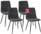 Albatros Esszimmerstuhl Bora mit Cord Bezug, 4er Set Anthrazit, stilvolles Vintage Design, belastbar mit 110Kg, Polsterstuhl - Moderner Küchenstuhl, Stuhl Esszimmer oder Esstisch Stuhl
