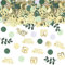 Happy 60th Birthday Confetti 15g 60th Anniversary Glitter Foil Table Decoration Sequins for 60 Years Birthday Table Confetti Party Decoration Green Gold