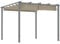 Outsunny Pergola ca. 3x3m Garten Pavillon mit magnetischen Pad, Terrassendachung aus Aluminium, Gartenpavillon mit verstellbares Dach, Freistehend, UV Schutz 30+, für Terrasse und Garten, Grau